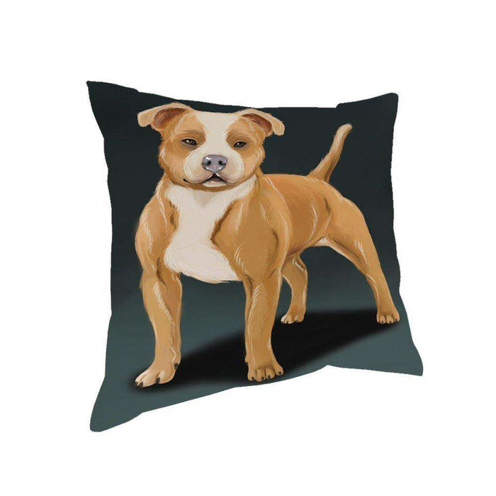 American Staffordshire Terrier Dog Throw Pillow