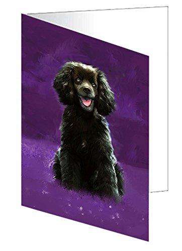 American Water Spaniel Dog Handmade Artwork Assorted Pets Greeting Cards and Note Cards with Envelopes for All Occasions and Holiday Seasons D353