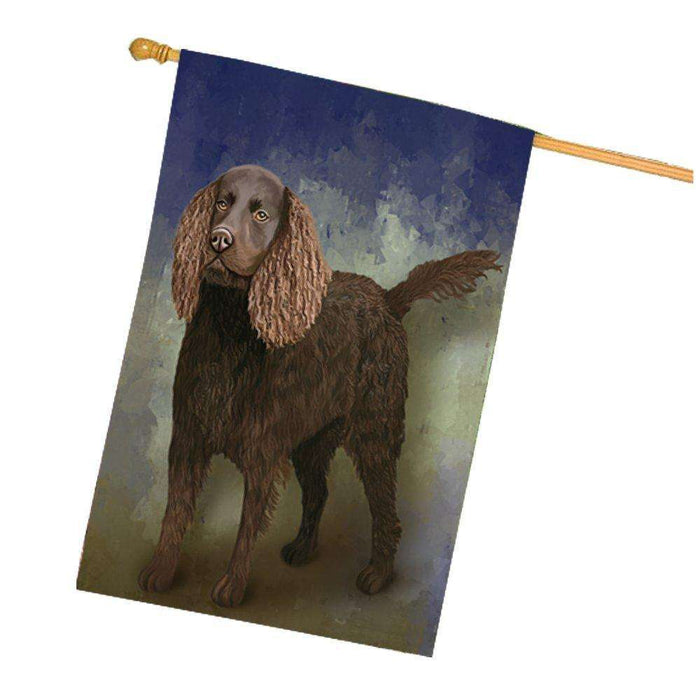 American Water Spaniel Dog House Flag