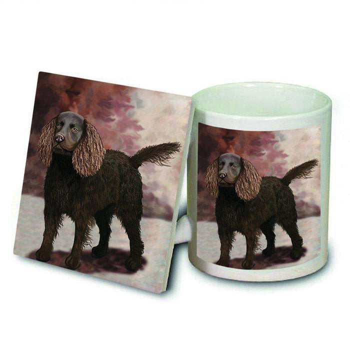 American Water Spaniel Dog Mug and Coaster Set