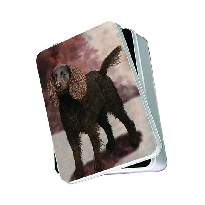 American Water Spaniel Dog Photo Storage Tin