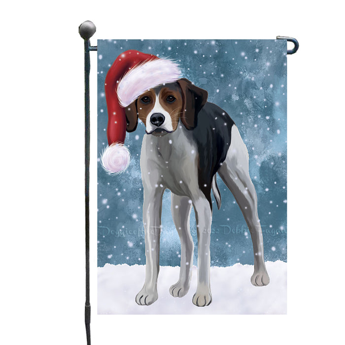 Christmas Let it Snow American English Foxhound Dog Garden Flags Outdoor Decor for Homes and Gardens Double Sided Garden Yard Spring Decorative Vertical Home Flags Garden Porch Lawn Flag for Decorations GFLG68720