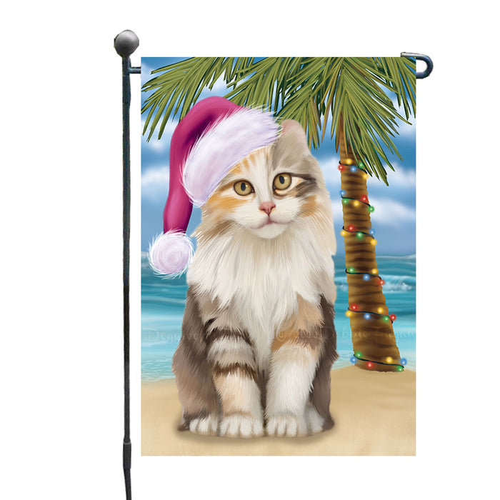 Christmas Summertime Beach American Curl Cat Garden Flags Outdoor Decor for Homes and Gardens Double Sided Garden Yard Spring Decorative Vertical Home Flags Garden Porch Lawn Flag for Decorations GFLG68871