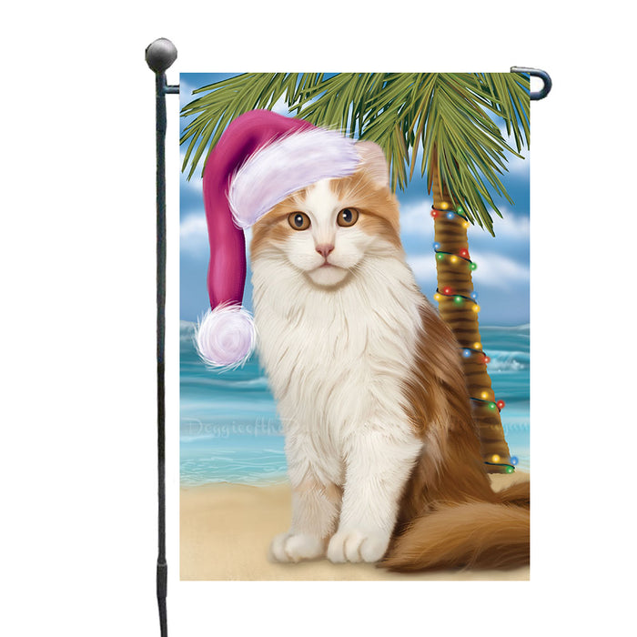 Christmas Summertime Beach American Curl Cat Garden Flags Outdoor Decor for Homes and Gardens Double Sided Garden Yard Spring Decorative Vertical Home Flags Garden Porch Lawn Flag for Decorations GFLG68872