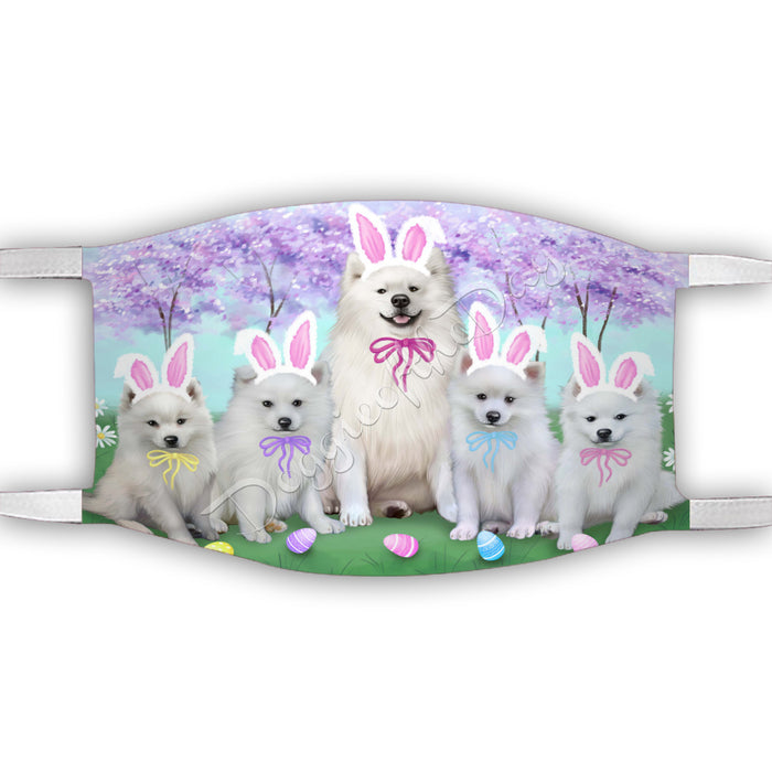 Easter Holiday American Eskimo Dogs Face Mask FM49566