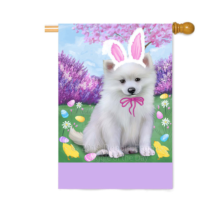 Personalized Easter Holiday American Eskimo Dog Custom House Flag FLG-DOTD-A58768