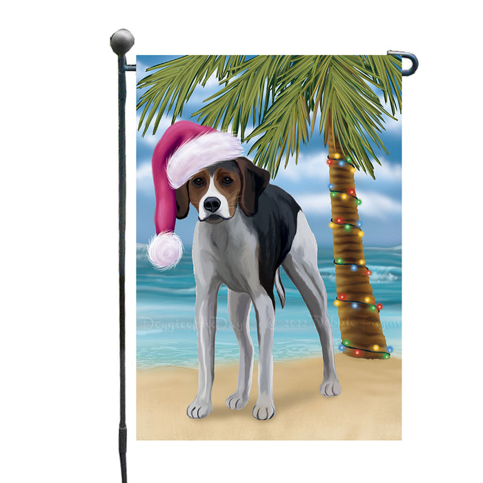 Christmas Summertime Beach American English Foxhound Dog Garden Flags Outdoor Decor for Homes and Gardens Double Sided Garden Yard Spring Decorative Vertical Home Flags Garden Porch Lawn Flag for Decorations GFLG68880