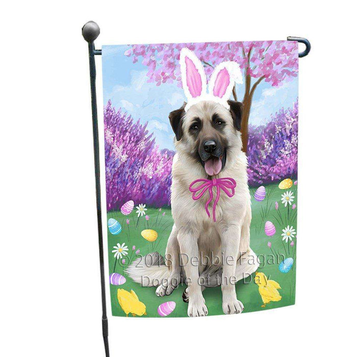 Anatolian Shepherd Dog Easter Holiday Garden Flag GFLG48941