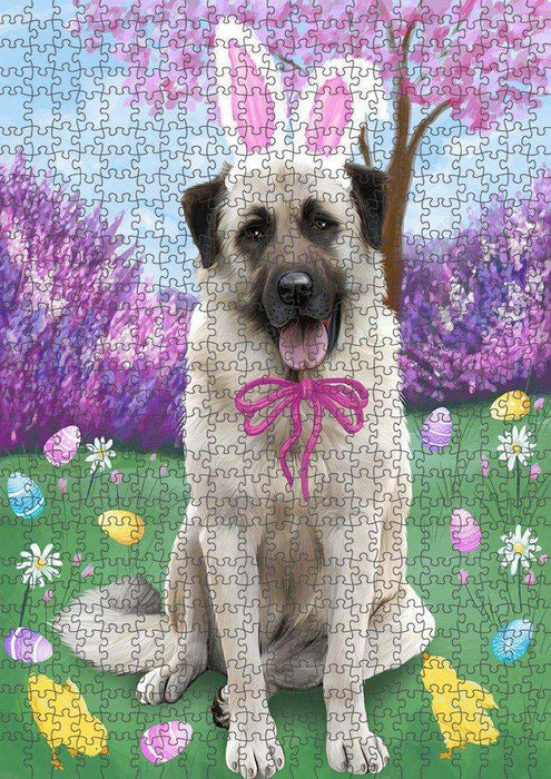 Anatolian Shepherd Dog Easter Holiday Puzzle with Photo Tin PUZL50139