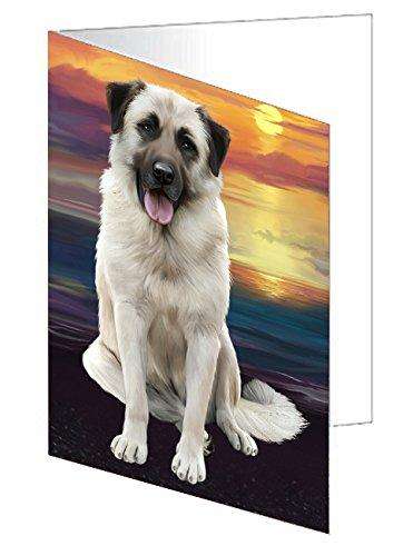 Anatolian Shepherd Dog Handmade Artwork Assorted Pets Greeting Cards and Note Cards with Envelopes for All Occasions and Holiday Seasons D224