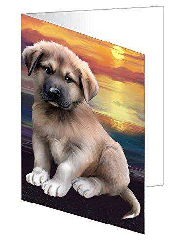 Anatolian Shepherd Dog Handmade Artwork Assorted Pets Greeting Cards and Note Cards with Envelopes for All Occasions and Holiday Seasons D227
