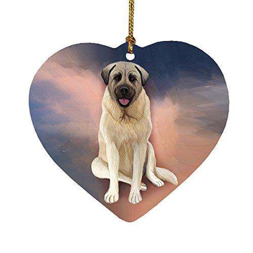 Anatolian Shepherd Dog Heart Christmas Ornament