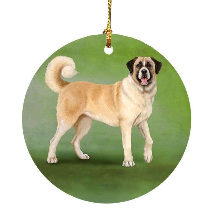 Anatolian Shepherd Dog Round Christmas Ornament
