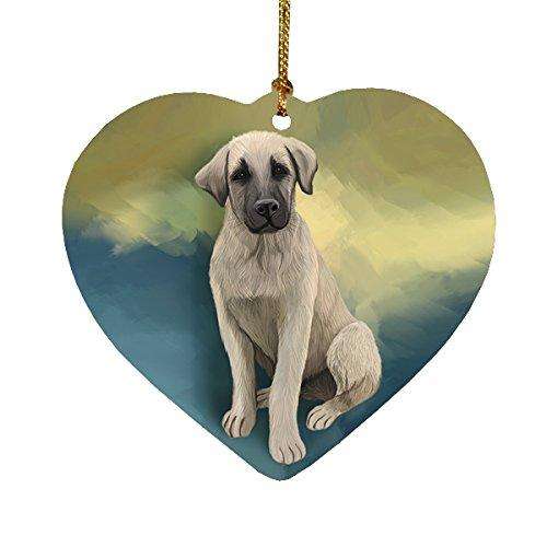 Anatolian Shepherd Puppy Dog Heart Christmas Ornament