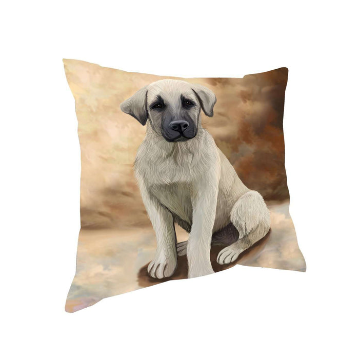 Anatolian Shepherd Puppy Dog Throw Pillow