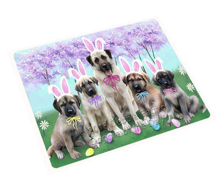 Anatolian Shepherds Dog Easter Holiday Tempered Cutting Board C51246