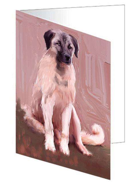 Anatolian Shepherds Dog Handmade Artwork Assorted Pets Greeting Cards and Note Cards with Envelopes for All Occasions and Holiday Seasons GCD67184