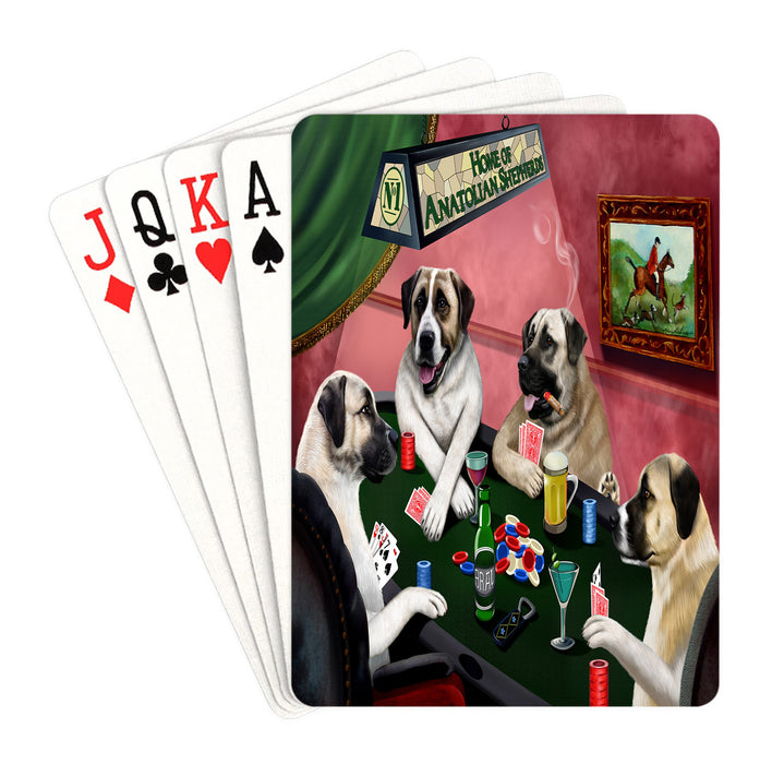 Home of Anatolian Shepherd Dogs Playing Poker Playing Card Decks