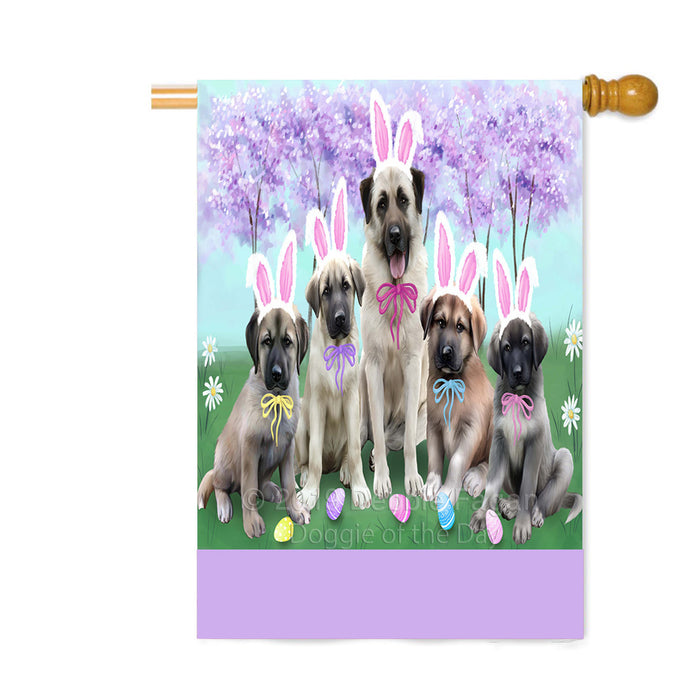 Personalized Easter Holiday Anatolian Shepherd Dogs Custom House Flag FLG-DOTD-A58778