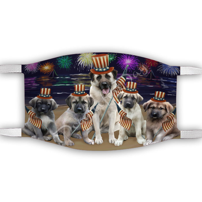4th of July Independence Day Anatolian Shepherd Dogs Face Mask FM49368