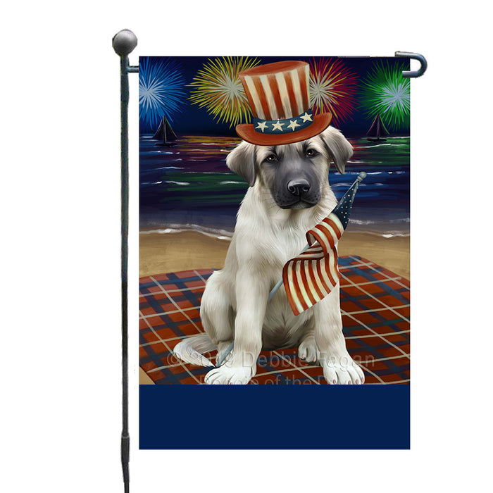 Personalized 4th of July Firework Anatolian Shepherd Dog Custom Garden Flags GFLG-DOTD-A57740