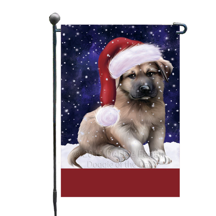 Personalized Let It Snow Happy Holidays Anatolian Shepherd Dog Custom Garden Flags GFLG-DOTD-A62229