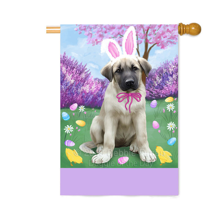 Personalized Easter Holiday Anatolian Shepherd Dog Custom House Flag FLG-DOTD-A58776