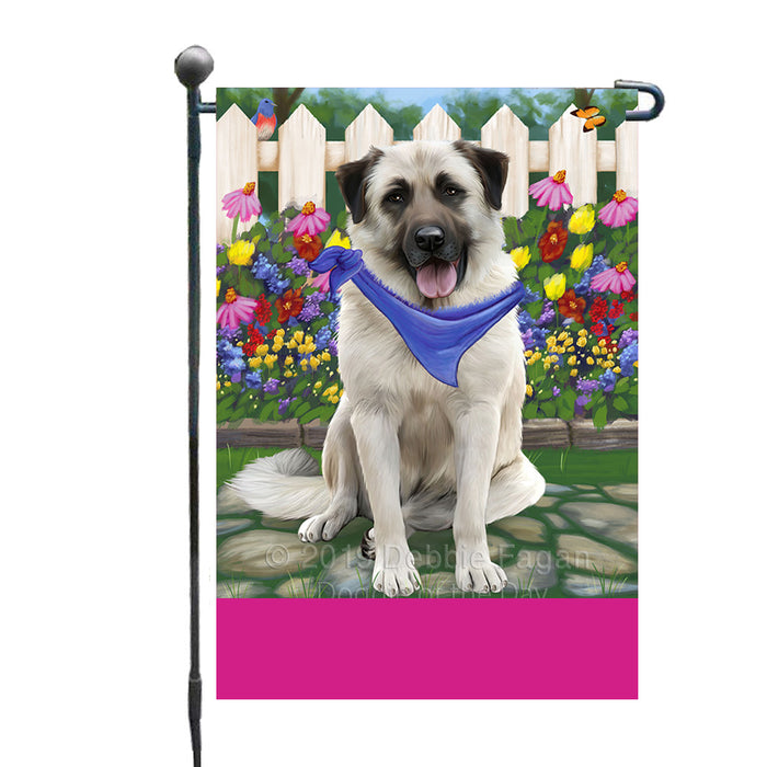 Personalized Spring Floral Anatolian Shepherd Dog Custom Garden Flags GFLG-DOTD-A62711