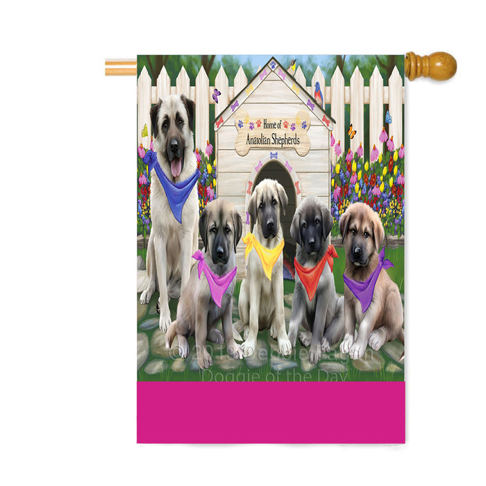 Personalized Spring Dog House Anatolian Shepherd Dogs Custom House Flag FLG-DOTD-A62768