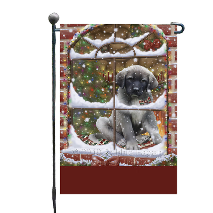 Personalized Please Come Home For Christmas Anatolian Shepherd Dog Sitting In Window Custom Garden Flags GFLG-DOTD-A60111
