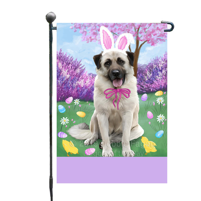Personalized Easter Holiday Anatolian Shepherd Dog Custom Garden Flags GFLG-DOTD-A58721