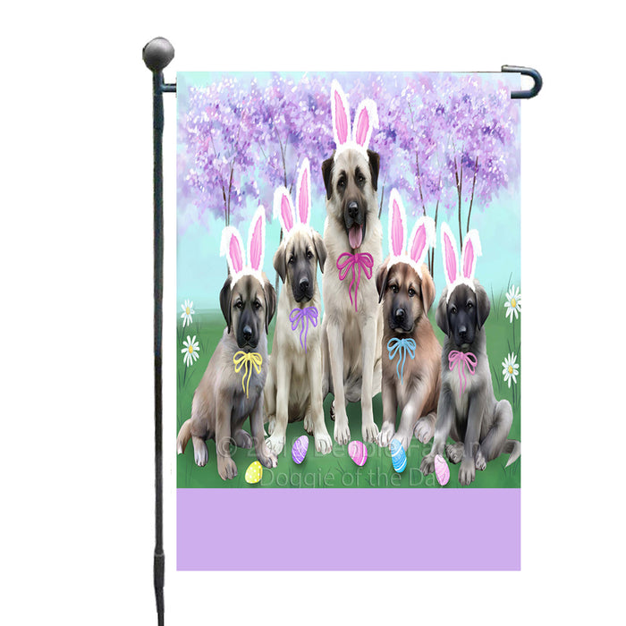 Personalized Easter Holiday Anatolian Shepherd Dogs Custom Garden Flags GFLG-DOTD-A58722