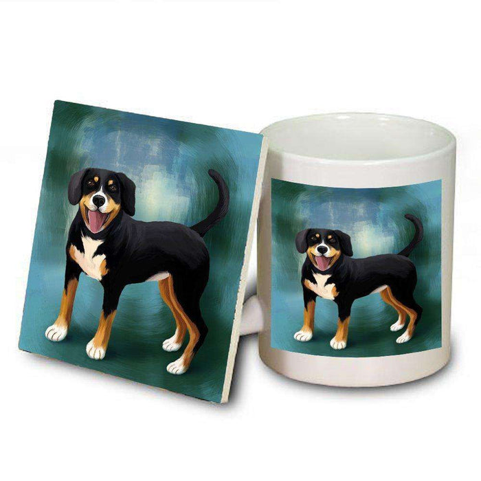 Appenzeller Sennenhound Dog Mug and Coaster Set