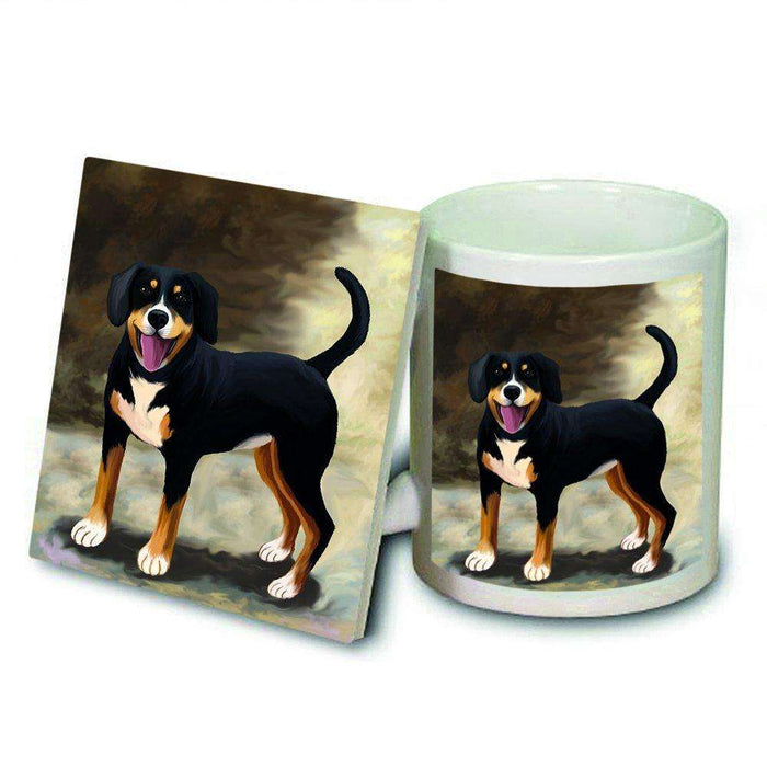 Appenzeller Sennenhund Dog Mug and Coaster Set