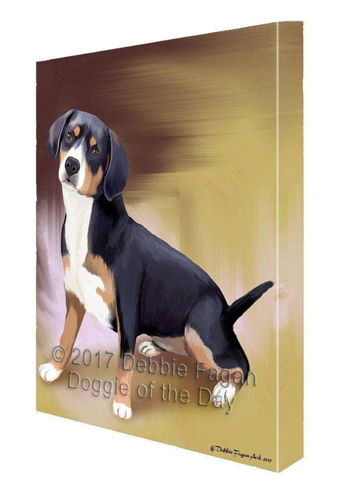 Appenzeller Sennenhunde Dog Painting Printed on Canvas Wall Art