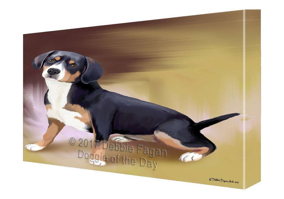 Appenzeller Sennenhunde Dog Painting Printed on Canvas Wall Art