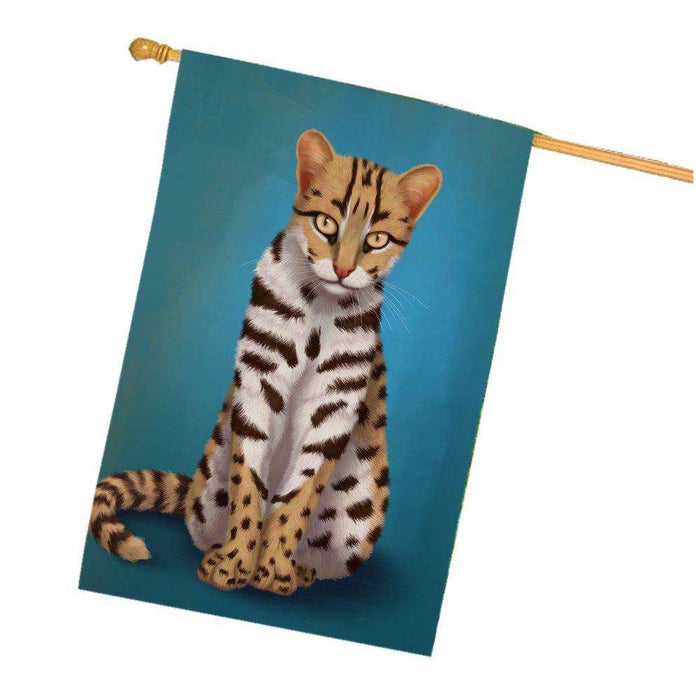 Asian Leopard Cat House Flag