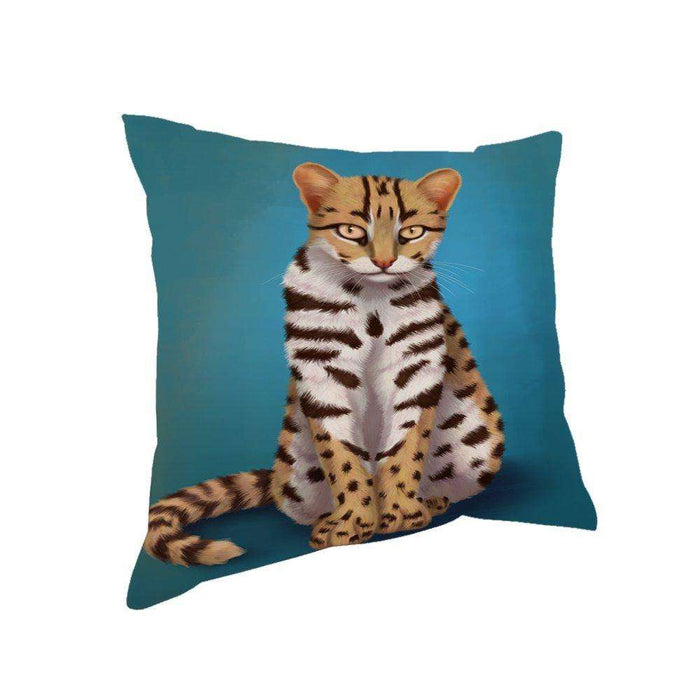 Asian Leopard Cat Throw Pillow