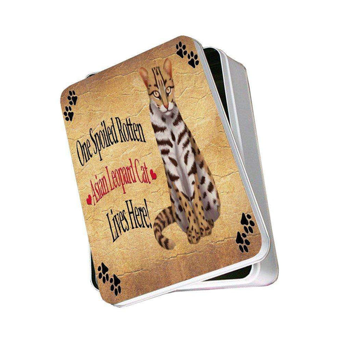 Asian Leopard Spoiled Rotten Cat Photo Storage Tin