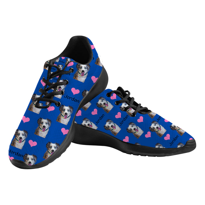 Custom Add Your Photo Here PET Dog Cat Photos on Women's Athletic Shoes