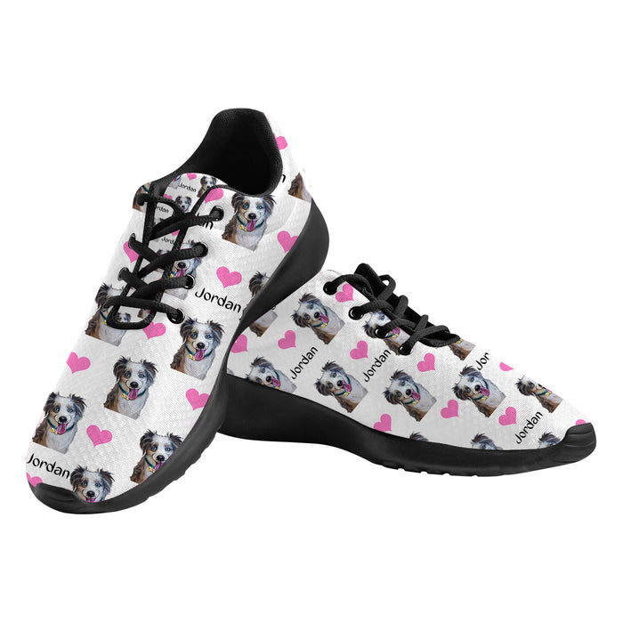 Custom Add Your Photo Here PET Dog Cat Photos on Women's Athletic Shoes