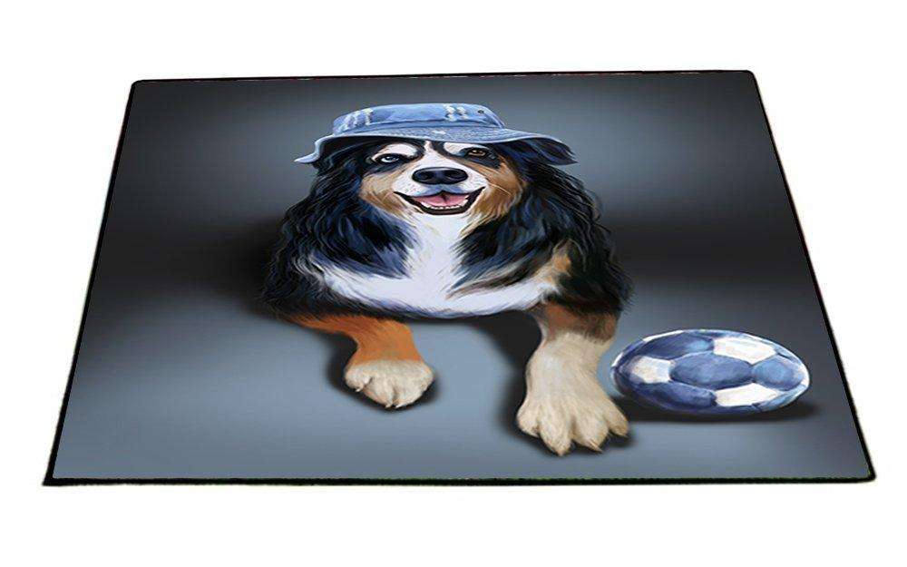 Austin Dog Wearing Hat with Ball Indoor/Outdoor Floormat