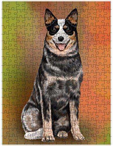 Australian Cattle Adult Dog Puzzle with Photo Tin