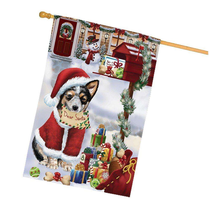 Australian Cattle Dear Santa Letter Christmas Holiday Mailbox Dog House Flag