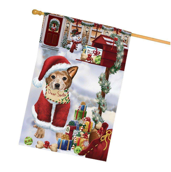 Australian Cattle Dear Santa Letter Christmas Holiday Mailbox Dog House Flag