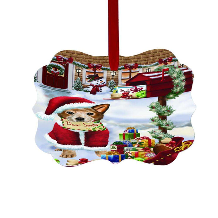 Australian Cattle Dog Dear Santa Letter Christmas Holiday Mailbox Double-Sided Photo Benelux Christmas Ornament LOR48997