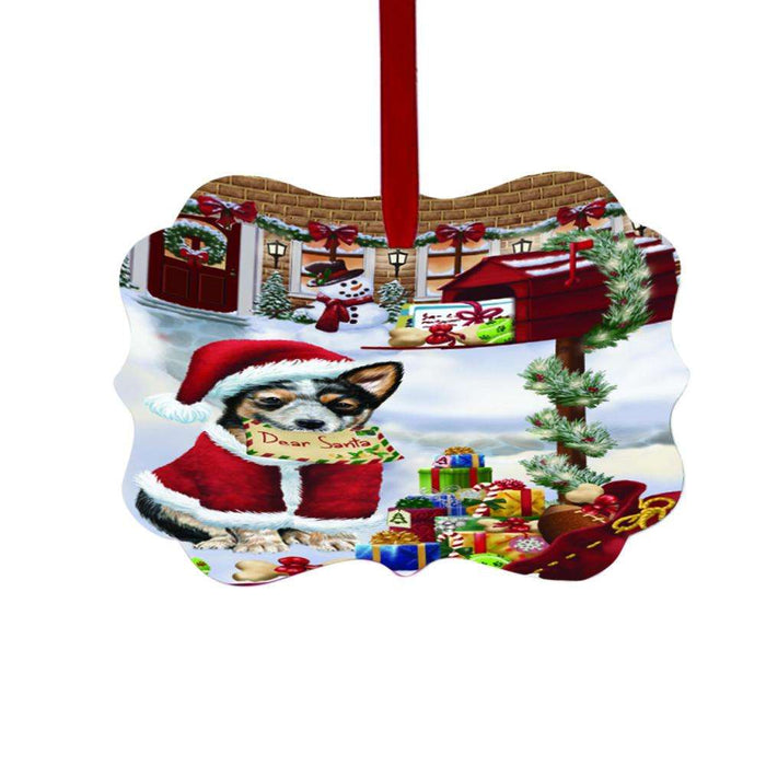 Australian Cattle Dog Dear Santa Letter Christmas Holiday Mailbox Double-Sided Photo Benelux Christmas Ornament LOR48998