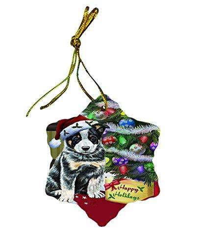 Australian Cattle Dog Dog Christmas Snowflake Ceramic Ornament