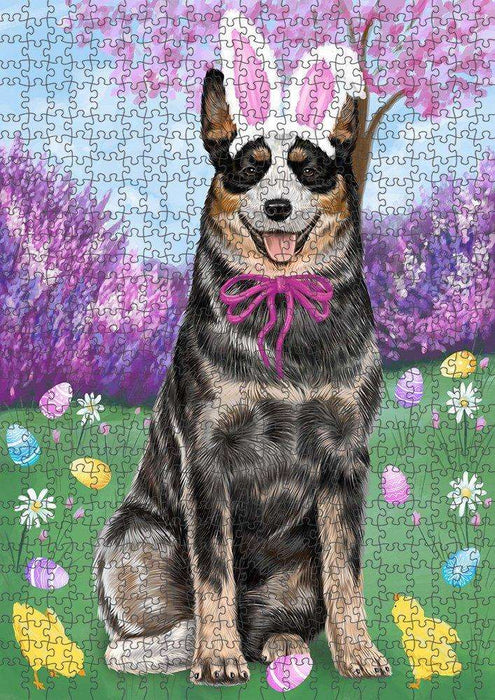Australian Cattle Dog Easter Holiday Puzzle with Photo Tin PUZL50142