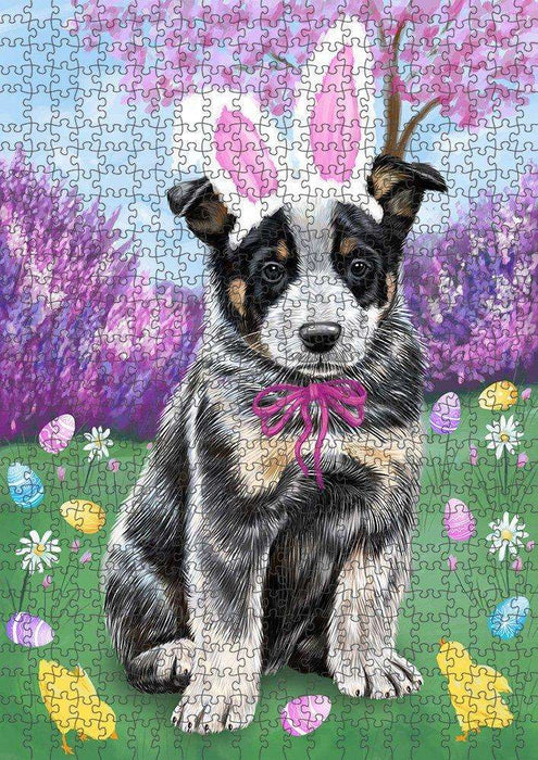 Australian Cattle Dog Easter Holiday Puzzle with Photo Tin PUZL50145